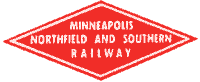 Minneapolis, Northfield and Southern Railroad diamond. -image-